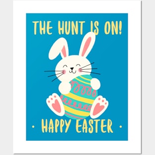 Happy Easter Easter Bunny Posters and Art